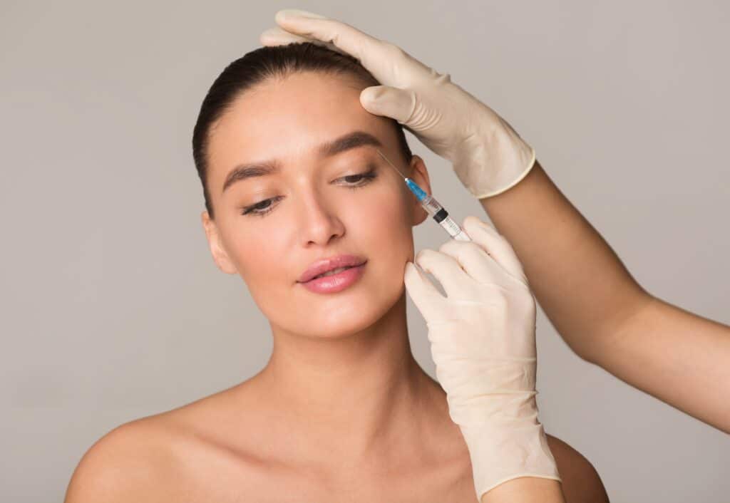 Woman getting Botox in New York, NY